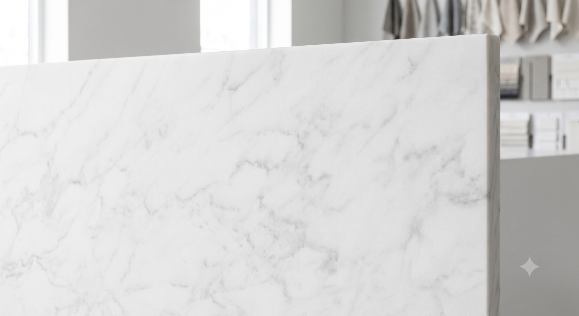 Honed marble